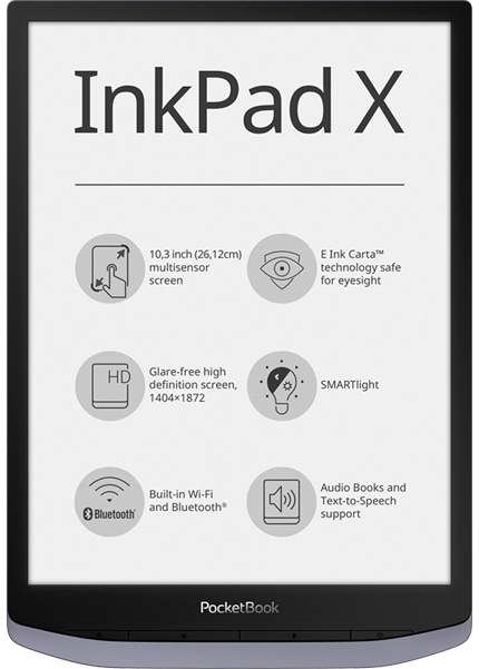 PocketBook InkPad X para expandir os horizontes