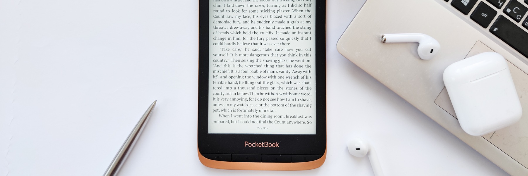 Audiolivros no seu PocketBook: os melhores e-readers com suporte áudio