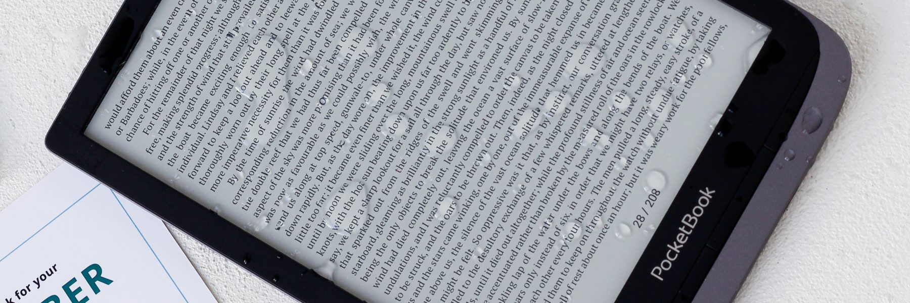 E-reader resistente à água com IPX7 ou IPX8: quão bem protegido está o seu dispositivo? 