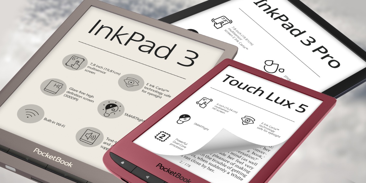 Firmware 6.7 para cinco modelos PocketBook: melhor som e outras melhorias