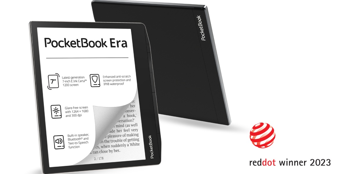 O e-reader com melhor design: O PocketBook Era recebeu o prestigiado prémio Red Dot Award