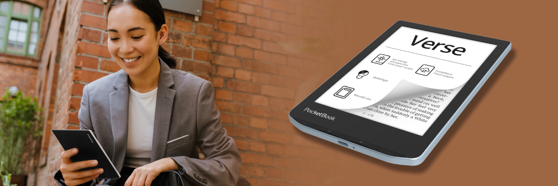 PocketBook Verse: uma nova geração de leveza e facilidade de leitura