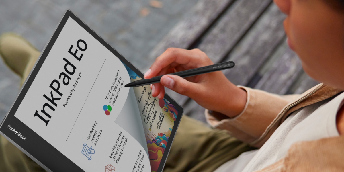 PocketBook InkPad Eo: um e-note potente com ecrã a cores E Ink Kaleido 3 de 10,3 polegadas 